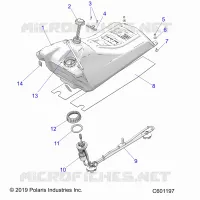 SISTEMA DI ALIMENTAZIONE CARBURANTE, FUEL TANK ASM.