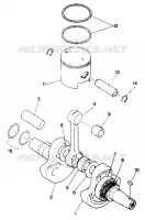 ALBERO MOTORE AND PISTON ASSEMBLY (49147514750039)
