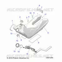 SISTEMA DI ALIMENTAZIONE CARBURANTE, FUEL TANK ASM.