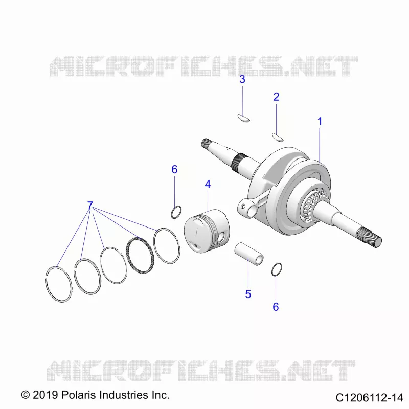 ENGINE, ALBERO MOTORE AND PISTON