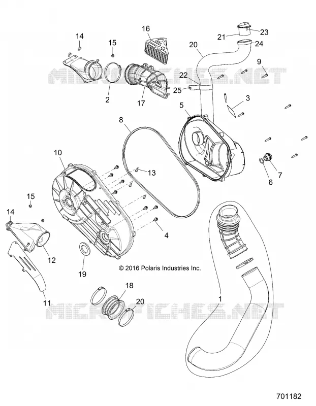 DRIVE TRAIN, COPERCHIO FRIZIONE AND DUCTING
