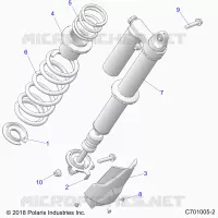 SUSPENSION, REAR SHOCK MONTAGGIO
