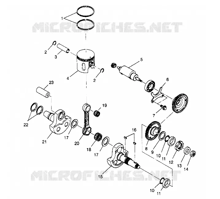 PISTONEEE   ALBERO MOTORE SPORT 400L W958540 (4930133013C010)
