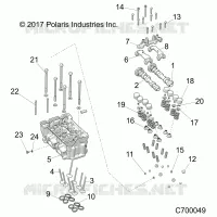 ENGINE, TESTA CILINDRO AND VALVES