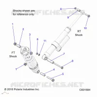 SUSPENSION, SHOCK MONTAGGIO, REAR SUSP.