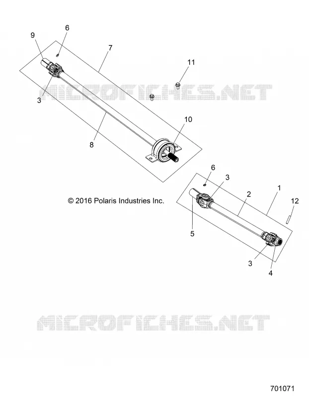 DRIVE TRAIN, FRONT PROP ALBERO