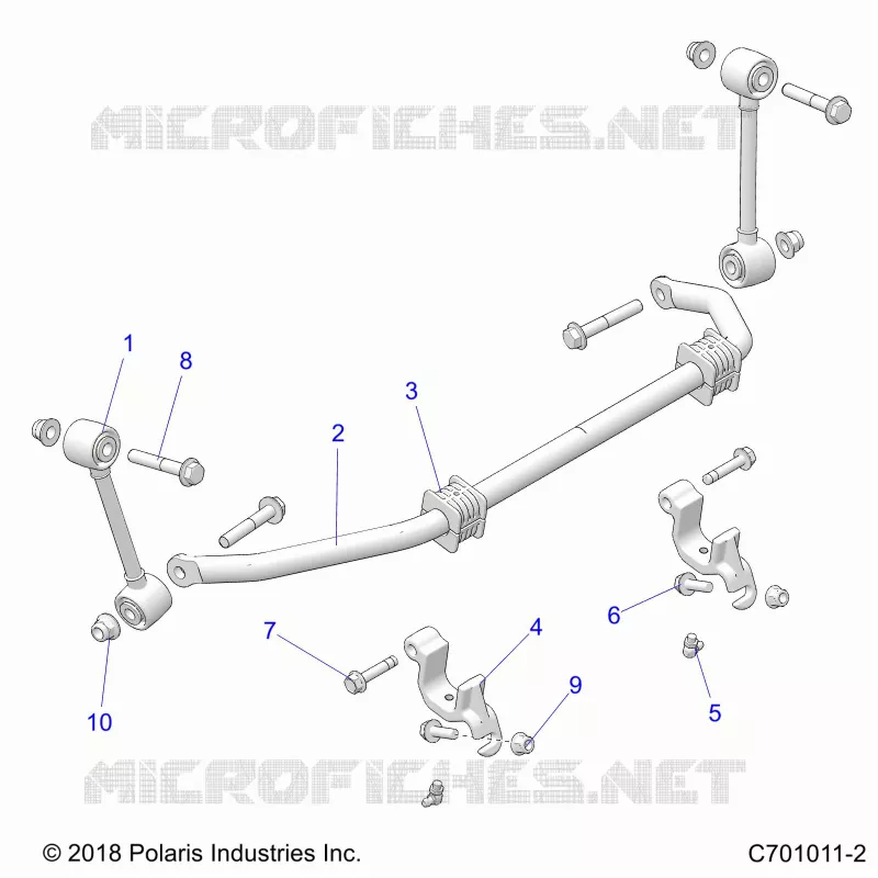 SUSPENSION, FRONT BARRA DI STABILIZZAZIONE