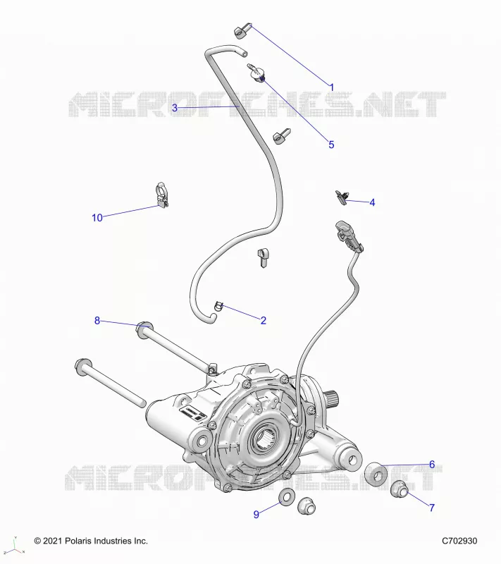 TRASMISSIONE, FRONT GEARCASE MOUNTING