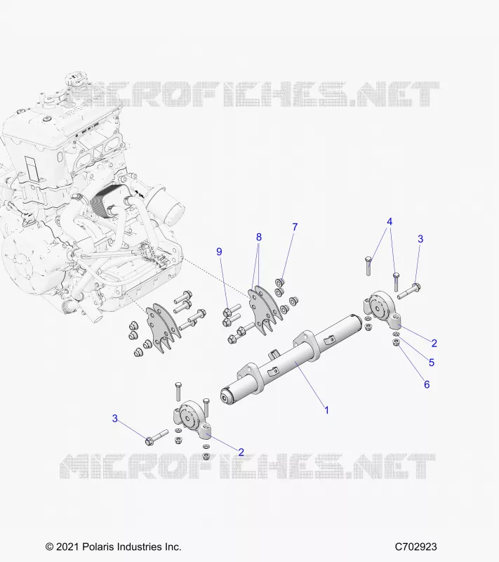 MOTORE, MOUNTING & LONG BLOCK
