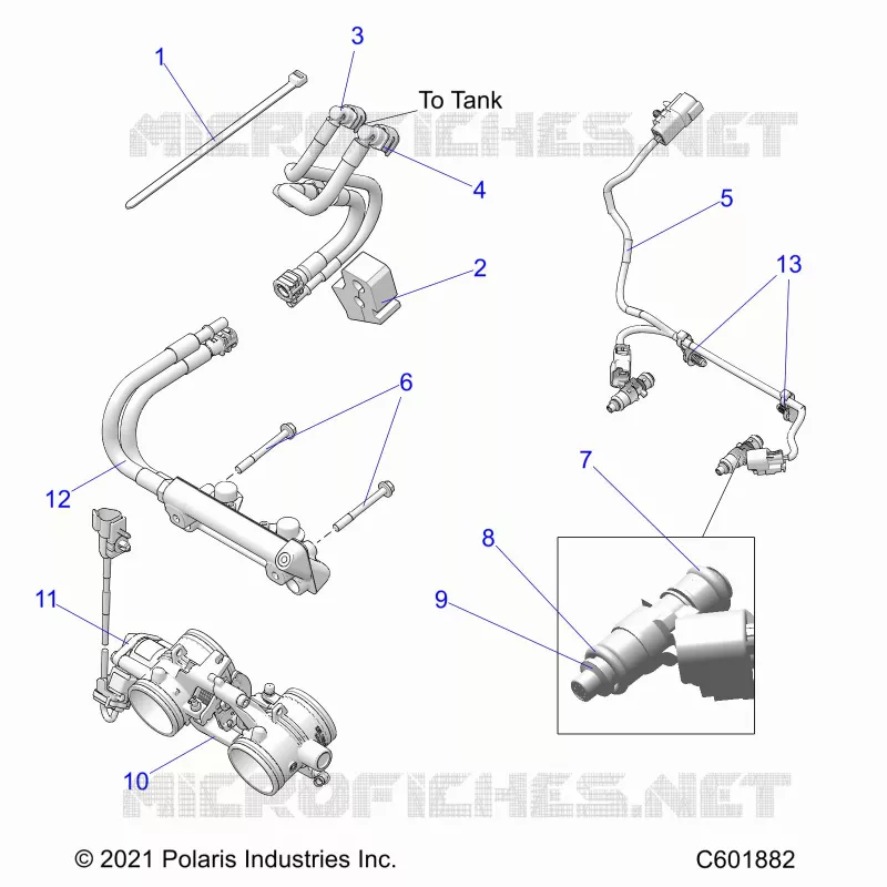 SISTEMA DI ALIMENTAZIONE CARBURANTE, RAIL, LINES AND THROTTLE BODY