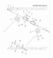 SUSPENSION, POSTERIORE COPPIA ARM AND PIVOT ARM