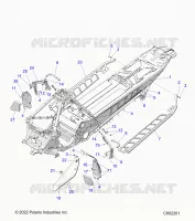 CHASSIS, PROTEZIONE FRIZIONE, FOOTRESTS, AND RUNNING BOARDS