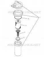 SCARICO ASSEMBLY SLX 780 B954287 (4933953395C008)