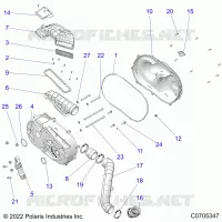 TRASMISSIONE, CLUTCH COVER AND DUCTING