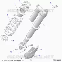 SUSPENSION, REAR SHOCK MONTAGGIO