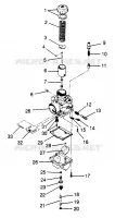 CARBURATORE (XLT, SKS) XLT 0970756, XLT SKS 0970556 (4937693769D002)