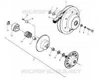 FRIZIONE DRIVEN ASSEMBLY 2x4 400L W947540 (4926752675B011)