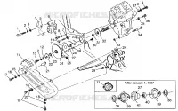 SCATOLA DEGLI INGRANAGGI/FRENO and copertura della catena MOUNTING Scrambler 400L W97BC38C (4939893989C003)