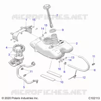 SISTEMA DI ALIMENTAZIONE CARBURANTE, FUEL TANK ASM.