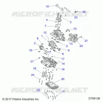ENGINE, CRANKCASE AND ALBERO MOTORE
