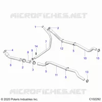 ENGINE, SISTEMA DI RAFFREDDAMENTO, HOSES