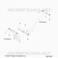 SUSPENSION, SHOCK MONTAGGIO, REAR SUSP.