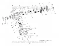 TRASMISSIONE, MID SCATOLA DEGLI INGRANAGGI INTERNALS