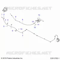 FRENO POSTERIORE BRAKE LINE AND PARK BRAKE