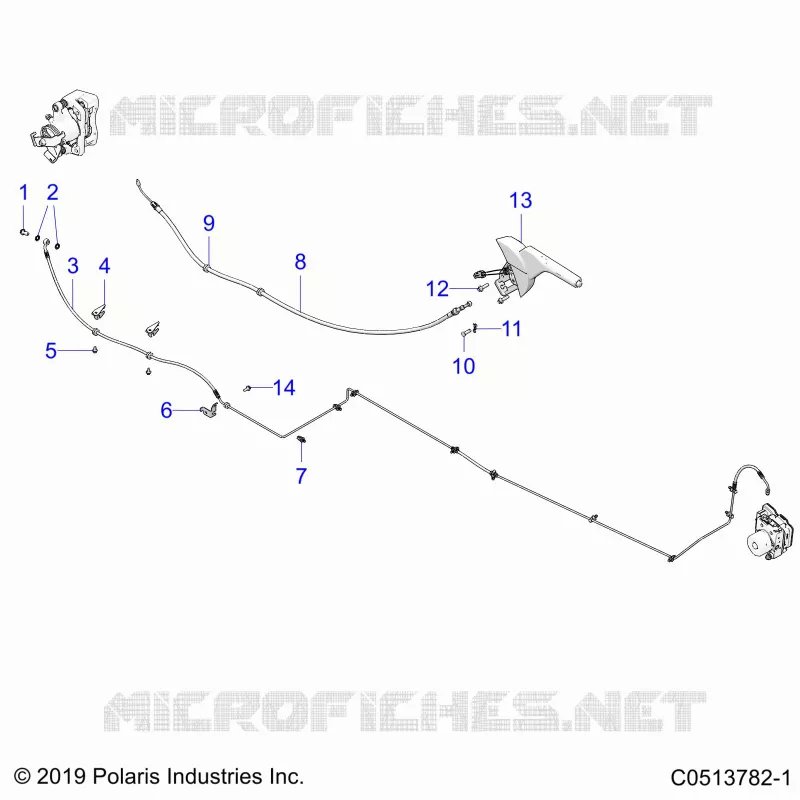 FRENO POSTERIORE BRAKE LINE AND PARK BRAKE