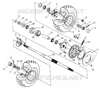 TRAZIONE POSTERIORE MONTAGGIO XPLORER 300 W969130 (4935903590C007)