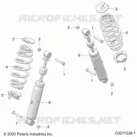 SOSPENSIONE POSTERIORE SHOCK AND MOUNTING