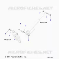 SUSPENSION, SHOCK MONTAGGIO, REAR SUSP.