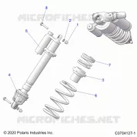 SUSPENSION, SHOCK ANTERIORE MOUNTING