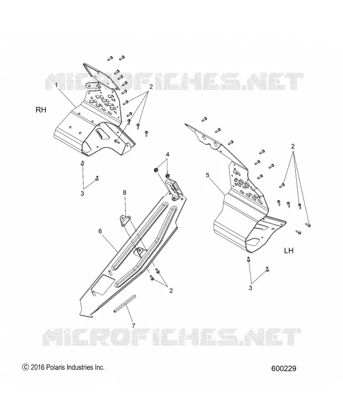 CHASSIS, PROTEZIONE FRIZIONE AND FOOTRESTS