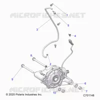 TRASMISSIONE, FRONT GEARCASE MOUNTING