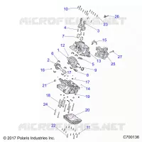 ENGINE, CRANKCASE AND ALBERO MOTORE