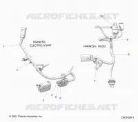 ELETTRICO, WIRE HARNESS, HOOD, ELEC. START