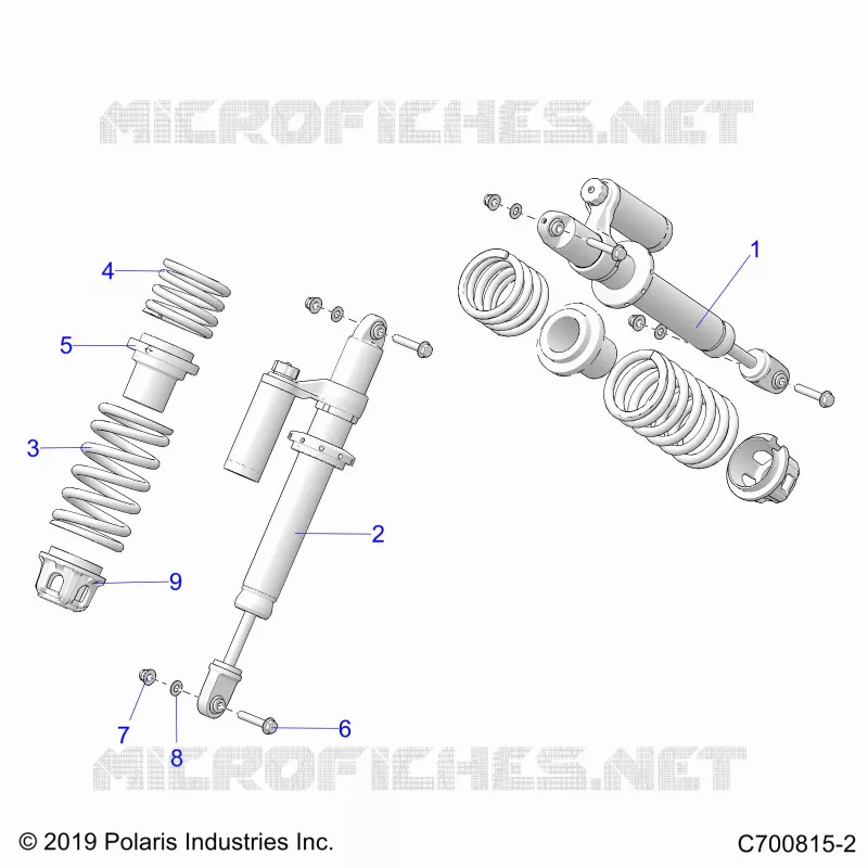 SUSPENSION, SHOCK ANTERIORE MOUNTING