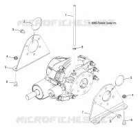 SCATOLA DEGLI INGRANAGGI, MOUNTING, REAR (BUILT BEFORE 1/15/07)