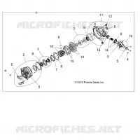 TRASMISSIONE, FRONT SCATOLA DEGLI INGRANAGGI INTERNALS