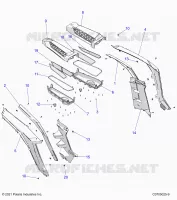 CARROZZERIA POSTERIORE FENDERS AND BEZELS- Z24NEE99A2/B2 (C0705025-9)