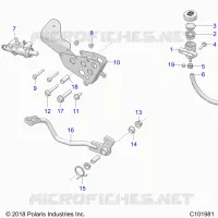 BRAKES, BRAKE PEDAL AND CILINDRO PRINCIPALE