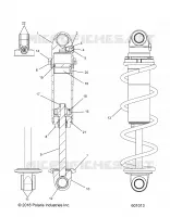 SUSPENSION, SHOCK ANTERIORE TRACK (BLACK COIL OVER)