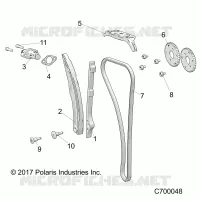 CAM CATENA AND TENSIONER