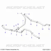 ENGINE, SISTEMA DI RAFFREDDAMENTO, HOSES