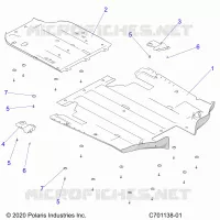 CHASSIS, SCIARED PLATES