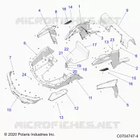 CARROZZERIA POSTERIORE RACK AND FENDERS