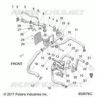 ENGINE, SISTEMA DI RAFFREDDAMENTO, BOTTLE/HOSES