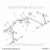 SUSPENSION, FRONT BARRA DI STABILIZZAZIONE
