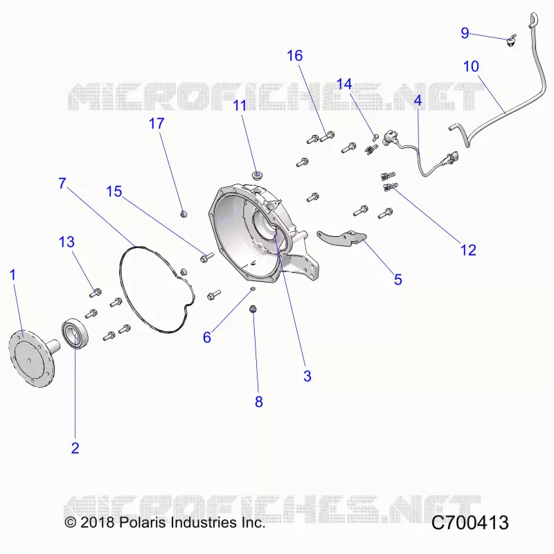 MOTORE, ADAPTER, BELLHOUSING AND CRANK SENSOR